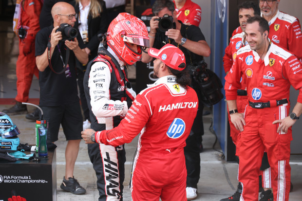 Hamilton Celebrates First Ferrari Victory in Barcelona